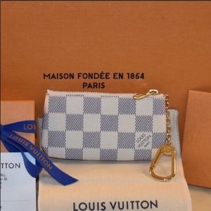 Authentic Louis Vuitton Key Pouch Damiere Azur!